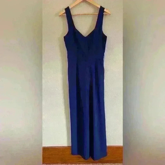 Anthropologie The Essential Jumpsuit Blue Size 2 - Picture 3 of 10